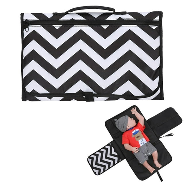 Almohadilla de reemplazo de pañal portátil para bebé, almohadilla de mesa de reemplazo de viaje desmontable con bolsa, regalo para baby shower