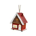 thumbnail image 3 of Cabaña de madera luminosa de Navidad, construcción robusta coleccionable, regalo de Navidad. Estilo E, 3 of 9