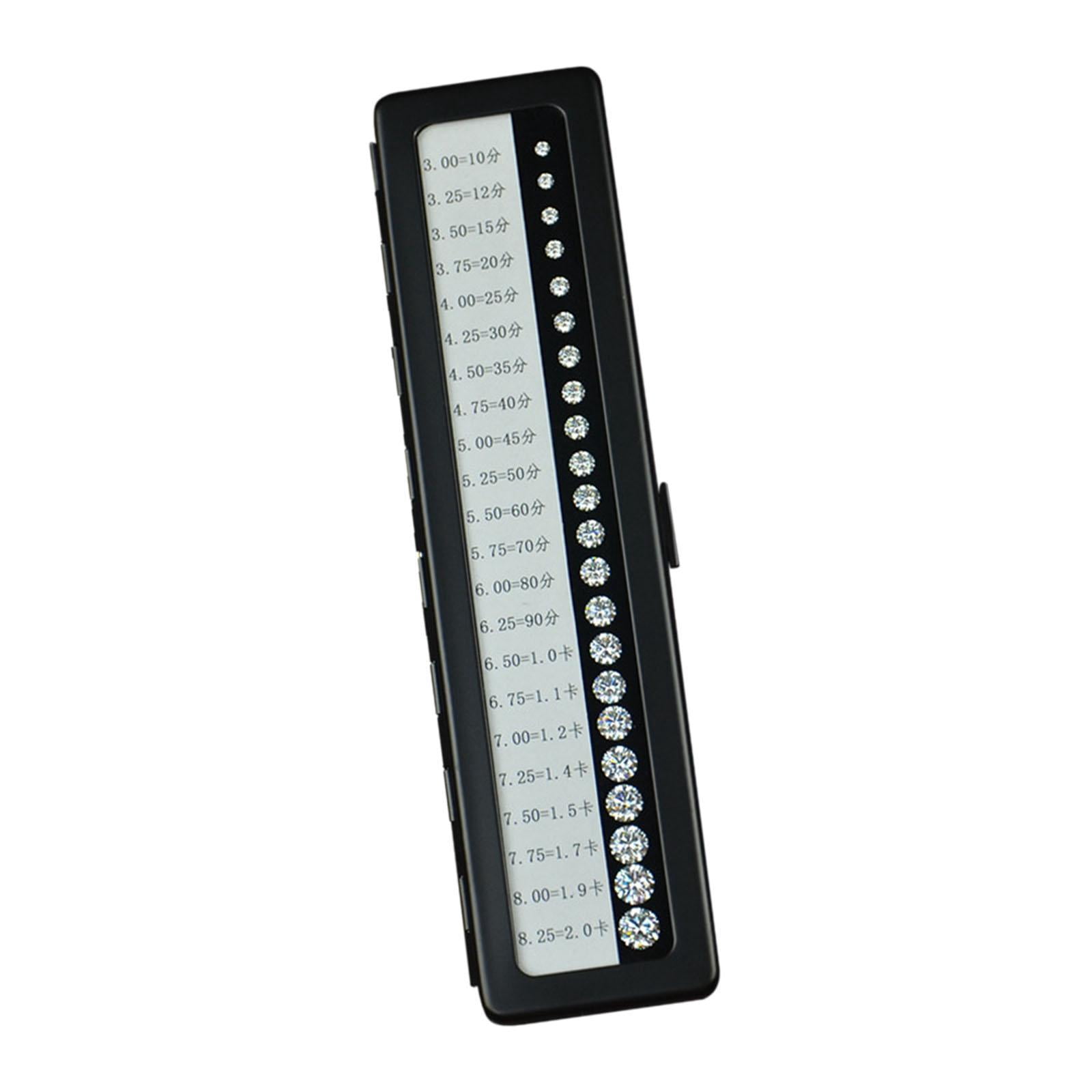 Milageto Simulated Diamond Size Grading Equipment Reference Contrast Size Tester Tool B