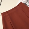thumbnail image 6 of Levmjia Womens A Line Skirt Casual Summer Low Waist Fashion Asymmetrical Pleated Mini Skirt Solid Color Soft Stretchy Polyester Daily Wear Vacation, 6 of 8