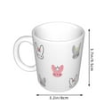 thumbnail image 2 of Disketp Girl Rabbit Large Coffee Mug with Handle Tea Cup Novelty Coffee Cup for Men Women Office Work, 2 of 6