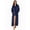 Navy, variant on HEARTNICE Womens Long Fleece Robe Soft Plush Robes for Women Warm Bathrobes Comfy House Coat Full-length（Navy, XX-Large-3X-Large）