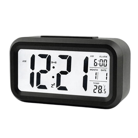 Rechargeable, Plastic, Smart & Luminescent Silent Wake-Up Light Alarm Clock