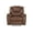 Brown, variant on Steve Silver Katrine Charcoal Gray Faux Leather Manual Recliner with Sinuous Spring Construction