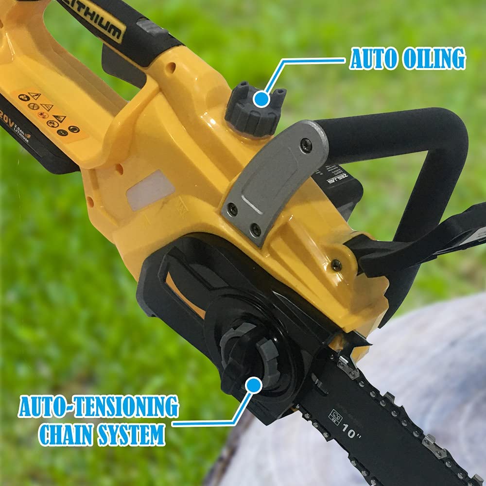 Buy ZEGJAW Cordless Chainsaw, 10inch Brushless Chain Saw with 20V
