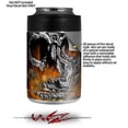 thumbnail image 2 of Skin Decal Wrap for Yeti Colster, Ozark Trail and RTIC Can Coolers - Chrome Skull on Fire (COOLER NOT INCLUDED) by WraptorSkinz, 2 of 3