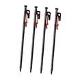 thumbnail image 2 of Pepas de tienda 4pcs Centralas de carpas pesadas Fácil de instalar Spikes de carpa de metal portátil Stakes de tierra para caminatas Picnic Patio Yard 25 cm, 2 of 8