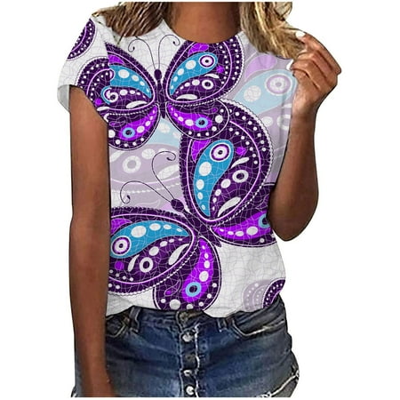 

YFPWM Evening Clothes for Women Mesh Tops Corset Top Fringe Top Flowy Tops Basic Tops Fishnet Top Swimsuit Tops Satin Blouses Funny T Shirts Butterfly Print T-Shirts Short Sleeve Tops