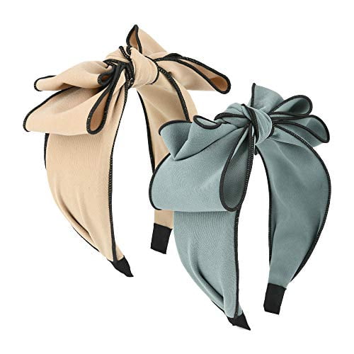 Sluxa Bow Headbands For Women Cute Hair Accessories Knotted Twist Cloth Adult Hard Solid Color Green Headbands For Women Walmart Com
