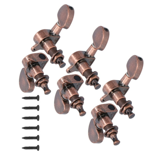Guitar Locking Tuners, String Tuning Pegs, Rust-Proof Not Easy To Oxidize Replacement Parts For Electric Guitar Instrument Lovers Guitar Repair Master Copper