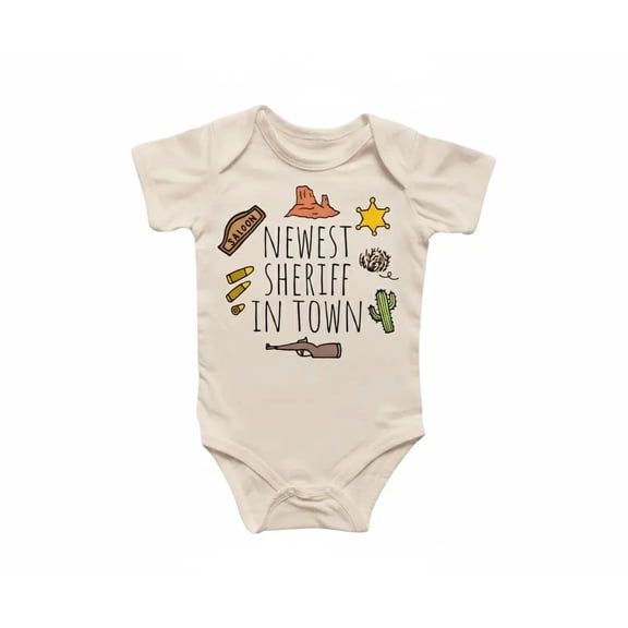 Police Sheriff Newborn Baby Bodysuit