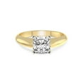 thumbnail image 3 of 2 Carat IGI Certified Cushion Shape Lab Grown Diamond Engagement Ring | 14K Yellow Gold |Eloise Solitaire Knife Edge Lab Diamond Ring | FG-VS1-VS2 Quality Friendly Diamonds, 3 of 5
