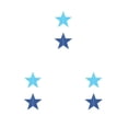 thumbnail image 3 of Decoraciones para fiestas Naiovety tipo 4 con pequeños accesorios de estrella, 3 of 6