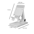 thumbnail image 5 of Soporte De Escritorio Para Celular Plegable Y Ajustable Blanco, 5 of 5