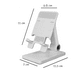 thumbnail image 5 of Soporte De Escritorio Para Celular Plegable Y Ajustable Blanco, 5 of 5