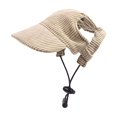 thumbnail image 1 of Gorra de béisbol para perros Symphonyw M, caqui, con orificios ajustables para las orejas, 1 of 6