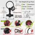 thumbnail image 6 of FaithHeart Hammer Key Chain Ring for Men Women Stainless Norse Viking Mjolnir Amulet Jewelry Gift for Dad Son Grandpa Fathers Day Christmas, 6 of 9