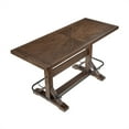 thumbnail image 2 of Lexicon Oliver Solid Wood Pub Height Table in Brown, 2 of 7