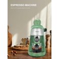 thumbnail image 2 of Ihomekee Espresso Machine, 3.5Bar Espresso and Cappuccino Machine with Preheating Function, 4 Cup Coffee Maker with Milk Frothing Function and Steam Wand (Green), 2 of 8