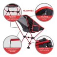 thumbnail image 6 of Terrui Red Collapsible Chair TER-LCR035R, 6 of 9