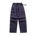 thumbnail image 2 of Lilgiuy Men's Cargo Pants Workout Joggers Stretch Straight Leg Sweatpants Hiking Tactical Pants with Multi Pockets, 2 of 5