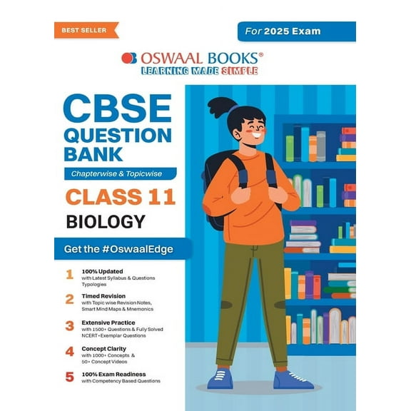 Oswaal CBSE Question Bank Class 11 Biology, Chapterwise and Topicwise Solved Papers For 2025 Exams, (Paperback)