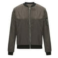 thumbnail image 4 of Lovskoo 2024 Womens Bomber Jacket Spring Casual Jackets Lightweight Zip Up Jacket Coat Windbreaker Outwear Green, 4 of 8