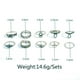 thumbnail image 4 of Conjunto de Anillos de Aleación Midi 10pcs Hugo Plata Anillo, 4 of 4