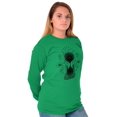 thumbnail image 5 of Hourglass Hands Crystal Ball Celestial Women's Long Sleeve T Shirt Brisco Brands S, 5 of 6