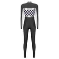 thumbnail image 5 of iiniim Race Car Driver Women Halloween Racer Car Jumper Bodysuits Jumpsuit Black XL, 5 of 7