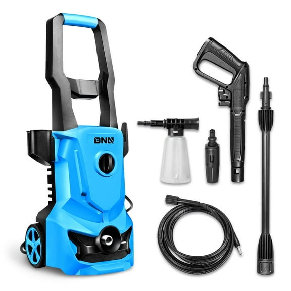 DNA Motoring TOOLS-00227 Portable High-Pressure Electric Power Cleaner Car Washer Machine 1813 PSI 1.45 GPM Blue