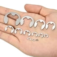 thumbnail image 3 of 120 Pcs Kit de Rétention E Circlip en Acier Inoxydable Durable Anneau de Rétention à Pression, 3 of 8