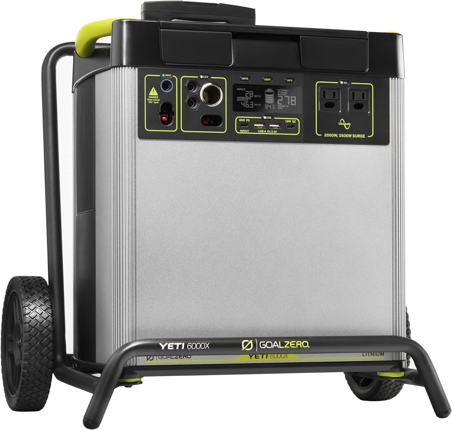 Goal Zero Yeti 3000X Solar Portable Power Station, Rechargeable