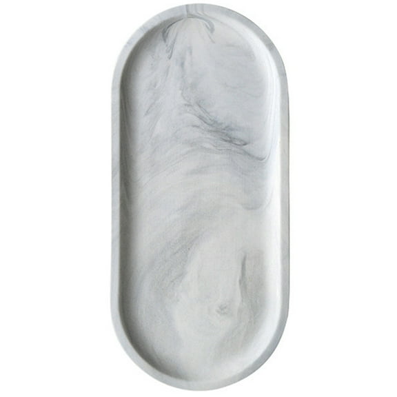 Household Ceramics Tableware Oval Breakfast Tray Serving Tray for Cheese Bread