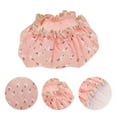thumbnail image 3 of Unique Bargains 1 Pc Reusable Birds Pattern Shower Cap for Shower Orange Pink Polyester Cotton PEVA, 3 of 7