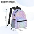 thumbnail image 4 of Gaeub Fish Scale1 School Backpack Waterproof Bookbag for Men Women College High School Bags, 4 of 8