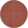 thumbnail image 3 of Fennco Styles Faux Leather Luxe Placemat, 15" Round, Set of 4 - Brown Modern Table Mats Heat Resistant Insulation for Home, Boho Décor, Dining Table, Banquets, Special Events, 3 of 4