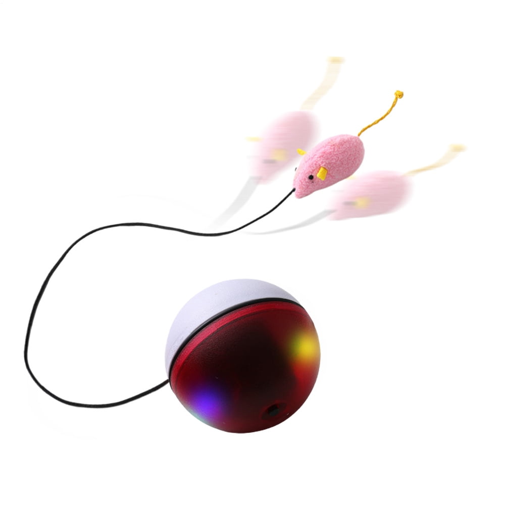 Ksruee Rolling Cat Toy Automatic Electric Moving Games Bored Cat Rolling Ball Toy for Kitten Puppy Dog Pet Play Exercise Enrichment Stimulation Indoor Outdoor