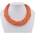 thumbnail image 2 of Bocar Multiple Strand Handmade Beaded 16" Statement Collar Necklace for Women, 2 of 3