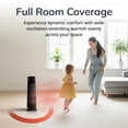 thumbnail image 6 of Lasko 22” Oscillating Electric Ceramic Tower Space Heater, Tip-Switch, Remote, Black, CT22850, 6 of 15