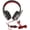 Black Red[cite: 1], variant on M Buder Gaming Headset Luminous Adjustable Volume 3.5mm with Microphone for PC, PS4 Black Red 8.26 inches / 21 cm[cite: 1]