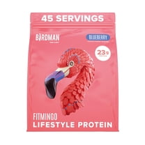 BIRDMAN Fitmingo Vegan Protein Powder with Inositol, 3 Blends, Blueberry, 45 Servings, 3.3lb