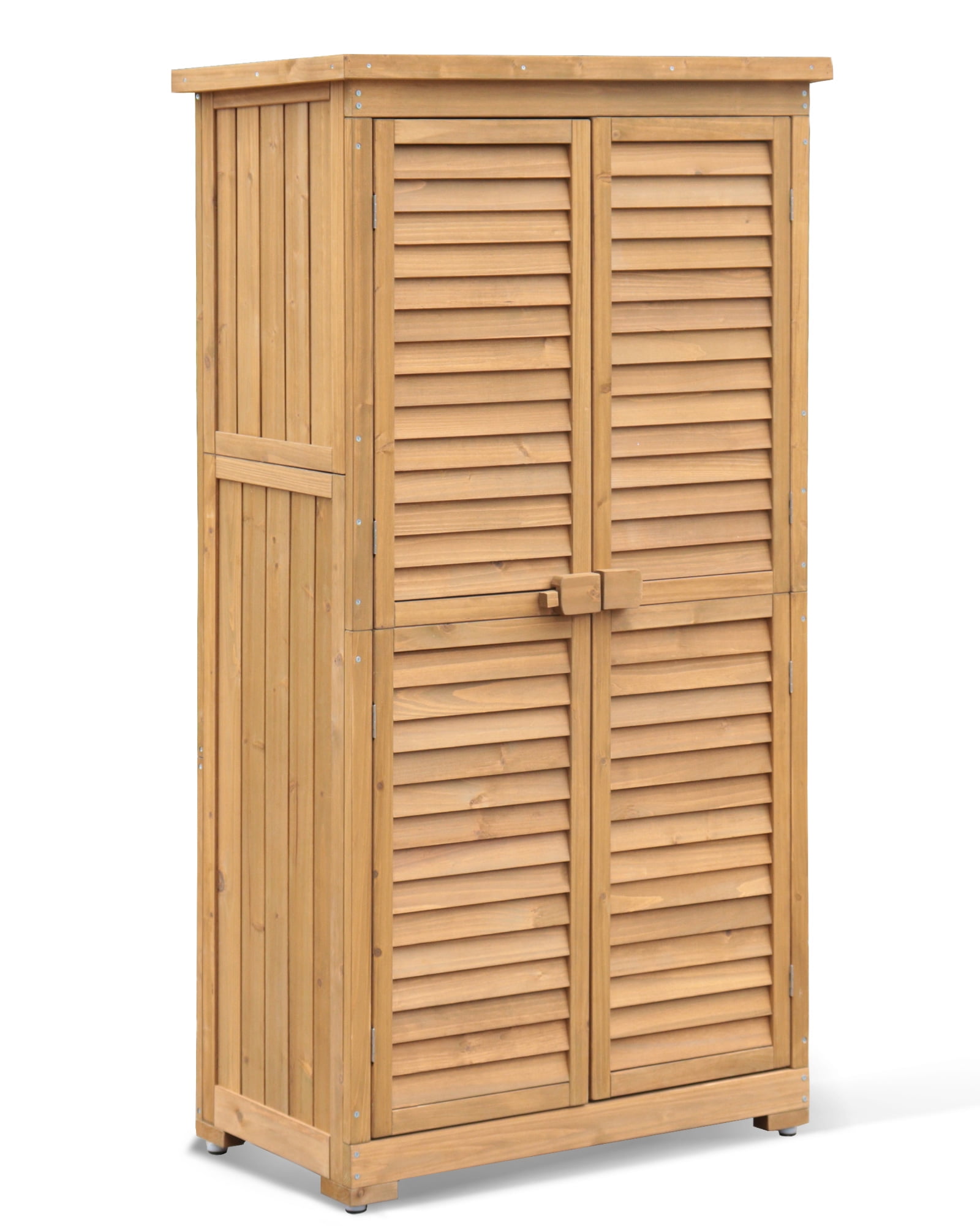 Deck Box Outdoor Outdoor Storage Cabinet Waterproof With Shelves