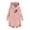 Pink, variant on IROINNID Christmas Shirts for Women Christmas Plush Hooded Pullover Long Sleeve Winter Thermal Loose Fit Tops,Red