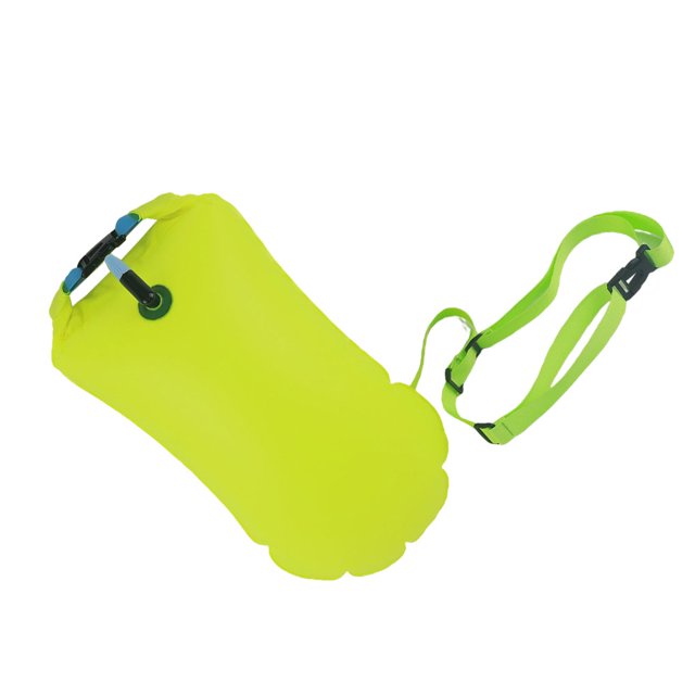 Toystoory Bolsa de natación Boya salvavidas inflable Equipo de deportes acuáticos Bolsa de Paquete de almacenamiento de color brillante Deportes acuáticos Amarillo