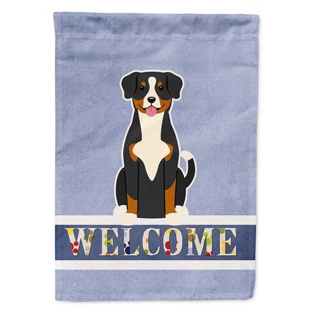 Carolines Treasures BB5619CHF Entlebucher Welcome Flag Canvas House Size