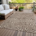 thumbnail image 6 of Addison Rugs Chantille Indoor/Outdoor Transitional Swirls Brown Washable Rectangle Rug, 2'6" x 3'10", 6 of 6