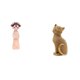 thumbnail image 1 of Estatua de muñeca de resina,Estatua de resina de niña antigua tradicional china,Artesanía Vestido Folclórico Decoración Étnica Folclórica,Figura de escritorio,Estatua de gato,linda, 1 of 8
