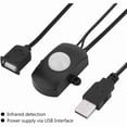 thumbnail image 2 of Mini PIR Motion Sensor Switch Presence Detector for DIY LED Lighting, PIR Infrared Motion Sensor Detector Switch USB Interface, 2 of 5