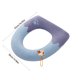 thumbnail image 3 of Yhmxh Decoración del baño Cojín para asiento de inodoro doméstico, funda de asiento de inodoro de punto, lavable para temporada de verano, cojín para asiento de inodoro en forma de O, 3 of 5